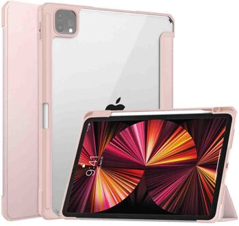 Imoshion Trifold Hardcase Bookcase voor de Apple iPad Pro 11 (2022 / 2021 / 2020 / 2018) - Roze