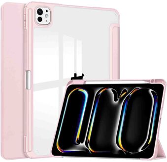 Imoshion Trifold Hardcase Bookcase voor de Apple iPad Pro 11 (2025) M5 / (2024) M4 - Roze