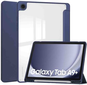 Imoshion Trifold Hardcase Bookcase voor de Samsung Galaxy Tab A9 Plus - Donkerblauw - 11