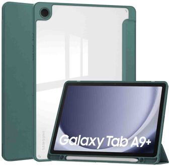 Imoshion Trifold Hardcase Bookcase voor de Samsung Galaxy Tab A9 Plus - Groen - 11
