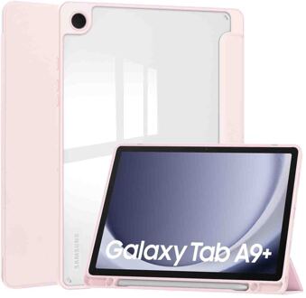 Imoshion Trifold Hardcase Bookcase voor de Samsung Galaxy Tab A9 Plus - Roze - 11