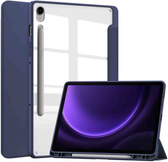 Imoshion Trifold Hardcase Bookcase voor de Samsung Galaxy Tab S10 Lite / S9 11.0 inch / Tab S10 FE / S9 FE 10.9 inch - Donkerblauw