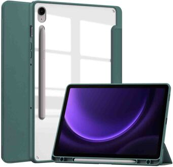 Imoshion Trifold Hardcase Bookcase voor de Samsung Galaxy Tab S10 Lite / S9 11.0 inch / Tab S10 FE / S9 FE 10.9 inch - Groen