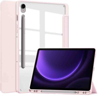 Imoshion Trifold Hardcase Bookcase voor de Samsung Galaxy Tab S10 Lite / S9 11.0 inch / Tab S10 FE / S9 FE 10.9 inch - Roze