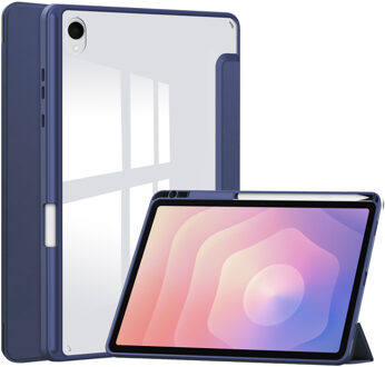 Imoshion Trifold Hardcase Bookcase voor de Samsung Galaxy Tab S11 - Donkerblauw - 11