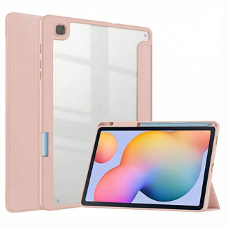 Imoshion Trifold Hardcase Bookcase voor de Samsung Galaxy Tab S6 Lite (2020/2022/2024) - Roze - 10.4