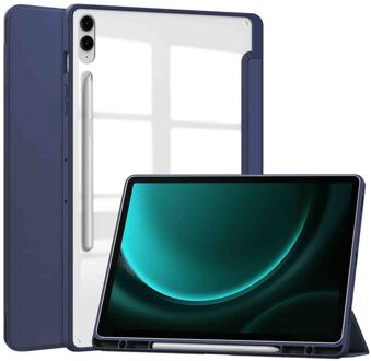 Imoshion Trifold Hardcase Bookcase voor de Samsung Tab S10 Plus / Tab S9 FE Plus / Tab S9 Plus 12.4 inch - Donkerblauw