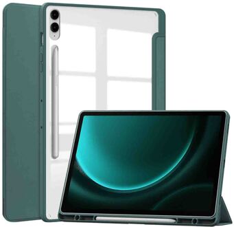Imoshion Trifold Hardcase Bookcase voor de Samsung Tab S10 Plus / Tab S9 FE Plus / Tab S9 Plus 12.4 inch - Groen