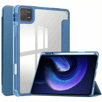 Imoshion Trifold Hardcase Bookcase voor de Xiaomi Pad 6 / 6 Pro - Blauw Donkerblauw - 11