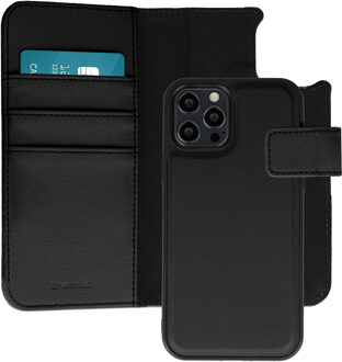 Imoshion Uitneembare 2-in-1 Luxe Bookcase voor de Apple iPhone 12 (Pro) - Zwart