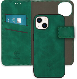 Imoshion Uitneembare 2-in-1 Luxe Bookcase voor de Apple iPhone 13 - Donkergroen