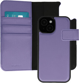 Imoshion Uitneembare 2-in-1 Luxe Bookcase voor de Apple iPhone 15 - Paars
