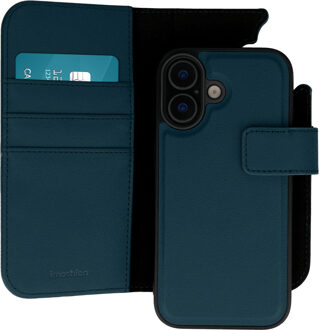 Imoshion Uitneembare 2-in-1 Luxe Bookcase voor de Apple iPhone 16 - Blauw