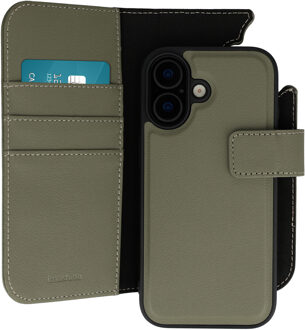 Imoshion Uitneembare 2-in-1 Luxe Bookcase voor de Apple iPhone 16 - Groen