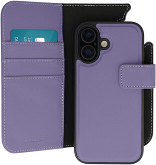Imoshion Uitneembare 2-in-1 Luxe Bookcase voor de Apple iPhone 16 - Paars