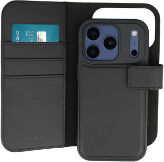 Imoshion Uitneembare 2-in-1 Luxe Bookcase voor de Apple iPhone 17 Pro - Zwart