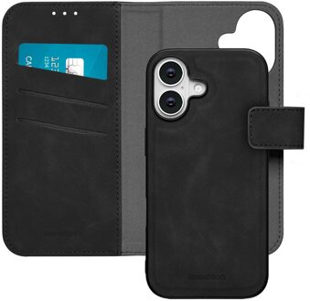 Imoshion Uitneembare 2-in-1 Luxe Bookcase voor de Apple iPhone 17 - Zwart