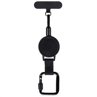 Imoshion Uittrekbare Kabel met Karabijnhaak en Telefoonpad - Zwart - One size