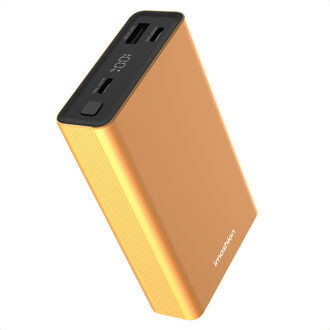 Imoshion Ultra Series Aluminium Powerbank 20.000 mAh - Quick Charge en Power Delivery - Gold Oranje - One size