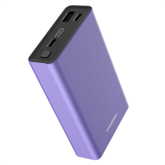 Imoshion Ultra Series Aluminium Powerbank 20.000 mAh - Quick Charge en Power Delivery - Tropical Violet Paars - One size