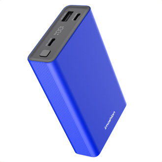 Imoshion Ultra Series Aluminium Powerbank 20.000 mAh - Snelladen tot 33 watt - Cobalt Blue Blauw - One size