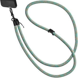 Imoshion Universeel telefoonkoord one size - 10 mm dik - Groen / Oranje Meerkleurig