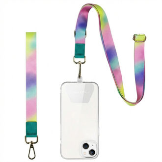Imoshion Universeel verstelbaar telefoonkoord + polsbandje - Holeographic Meerkleurig - One size