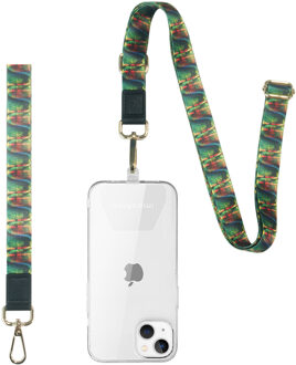 Imoshion Universeel verstelbaar telefoonkoord + polsbandje - Retro Meerkleurig - One size