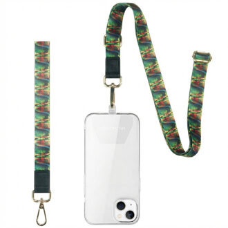 Imoshion Universeel verstelbaar telefoonkoord + polsbandje - Retro Meerkleurig - One size