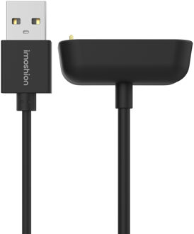 Imoshion USB-A oplaadkabel voor de Fitbit Charge 6 / Charge 5 / Luxe - 0,5 meter Zwart - One size