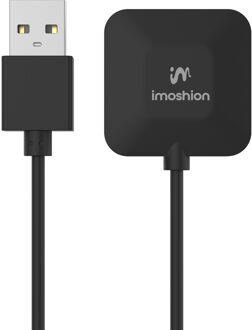 Imoshion USB-A oplaadkabel voor de Fitbit Versa 4 / Versa 3 / Sense 2 / Sense - 0,5 meter Zwart - One size