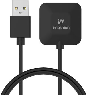 Imoshion USB-A oplaadkabel voor de Fitbit Versa 4 / Versa 3 / Sense 2 / Sense - 1 meter Zwart - 1m