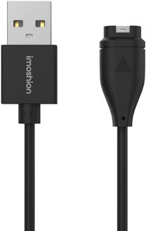 Imoshion USB-A oplaadkabel voor de Garmin Watch - 0,5 meter Zwart - One size