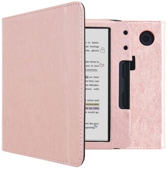 Imoshion Vegan Leather Bookcase voor de Kobo Libra Colour - Rosé Goud - 7