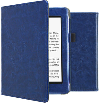 Imoshion Vegan Leather Booktype Amazon Kindle Paperwhite 4 tablethoes - Donkerblauw