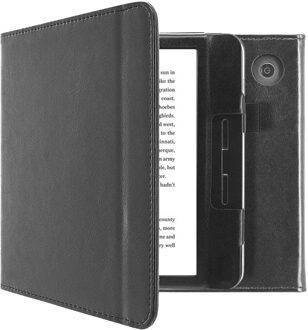 Imoshion Vegan Leather Booktype Kobo Libra H2O tablethoes - Zwart