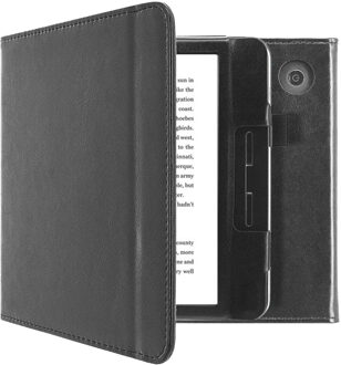 Imoshion Vegan Leather Booktype Kobo Libra H2O tablethoes - Zwart