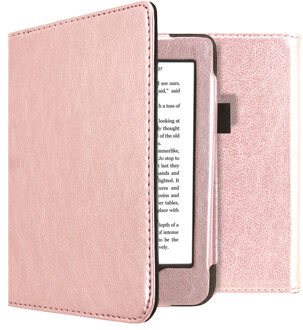 Imoshion Vegan Leather Booktype Kobo Nia tablethoes - Rosé Goud