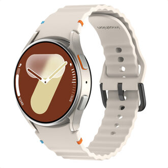 Imoshion Wave Siliconenband voor de Samsung Galaxy Watch 4 / 5 / 6 / 7 / FE (20 mm) - Starlight Sterrenlicht - One size