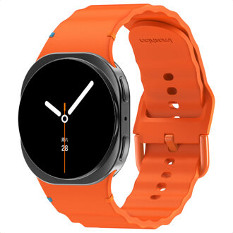 Imoshion Wave Siliconenband voor de Samsung Galaxy Watch 8 (40/44mm) / Classic (46mm) - Oranje - 44mm
