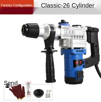 Impact Boor Elektrische Hamer Elektrische Handboor Thuis Professionele Beton Industriële Grade Professionele Tools Basic type nee drill