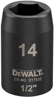 Impact dop 14mm 1/2" (Kort - 38mm) - DT7532-QZ