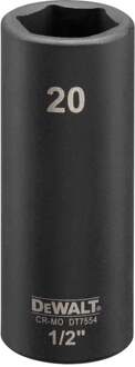 Impact dop 20mm 1/2" (Lang - 78mm) - DT7554-QZ
