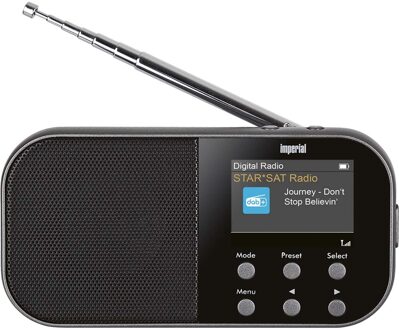 Imperial Dabman 15 mobile met accu DAB radio Zwart