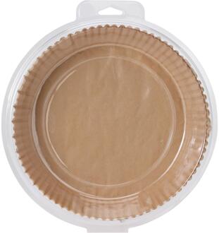 Imperial Kitchen Airfryer bakpapier 20x4,5cm pak 50 stuks bruin