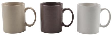 Imperial Kitchen Koffiemok Ø8.2x9.8cm aarde 320ml 6st bruin