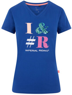 Imperial T-shirt i&#r Blauw - L