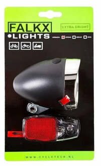 Import Falkx LED Fietsverlichting set - Batterijen