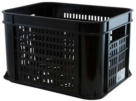 Import Fietskrat Kunststof - Zwart - 30 Liter