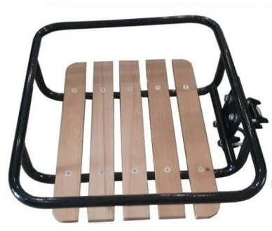 Import Fietsvoordrager 24"-28" - Staal met Hout